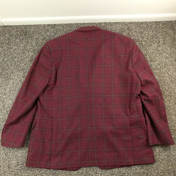Brooks Brothers Burgundy Plaid Blazer - Picture 7 of 11